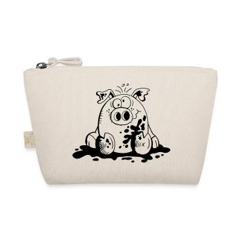 Cochon dans la boue - Cochons - Cadeau - Trousse biologique - nature - Devant
