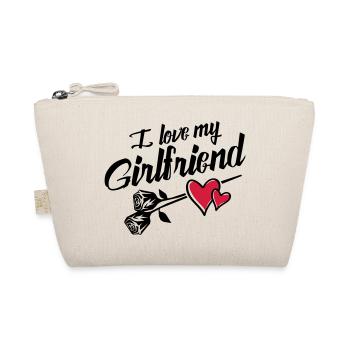 i love my girlfriend - Bio-Täschchen - Natur - Vorne