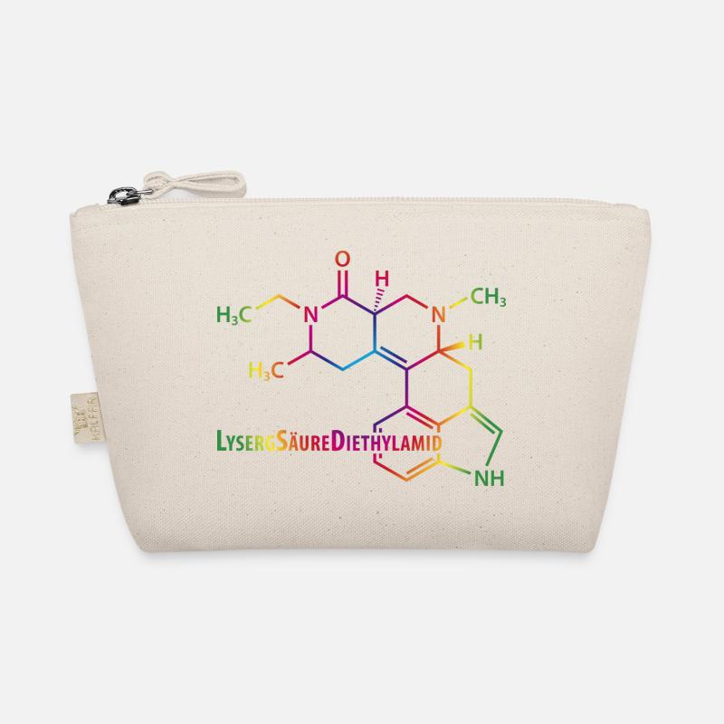 LSD Strukturformel bunter Regenbogen Drogen Rausch Bio-Täschchen