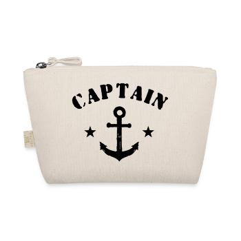 Captain Meer Stand Maritim Hafen Kapitän vec - Bio-Täschchen - Natur - Vorne