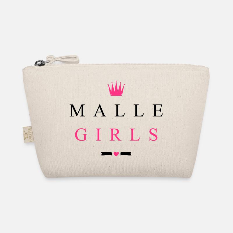 malle girls krone herz - Bio-Täschchen - Natur