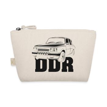 DDR Warti Classic Car Oldtimer Wartburg Logo - Organic Pouch - nature - Front