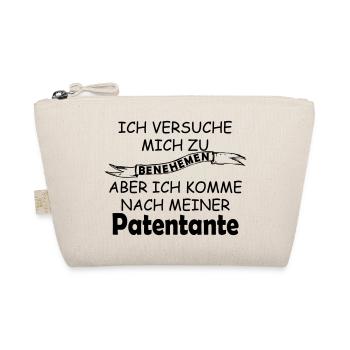 Ich versuche Mich zu benehmen Patentante - Bio-Täschchen - Natur - Vorne
