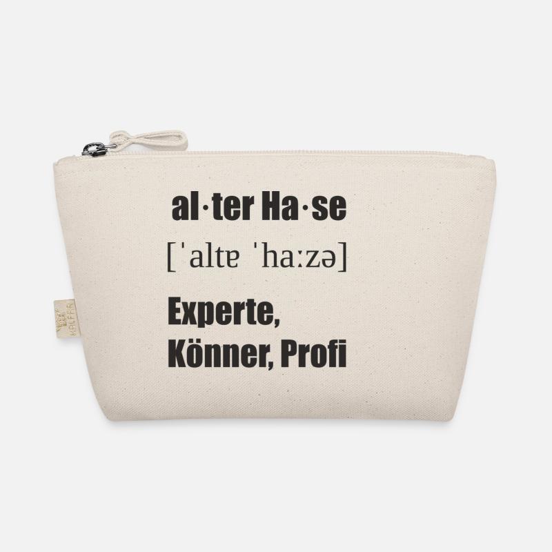 alter Hase Lautschrift - Bio-Täschchen - Natur