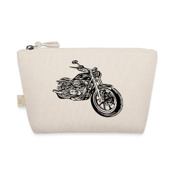 Motorrad Heartbeat - Bio-Täschchen - Natur - Vorne