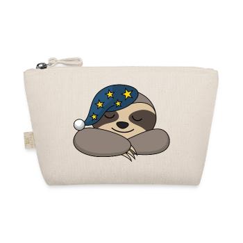 Sloth Sleepyhead Sleepy Sleeper Tired Sleeping - Organic Pouch - nature - Front