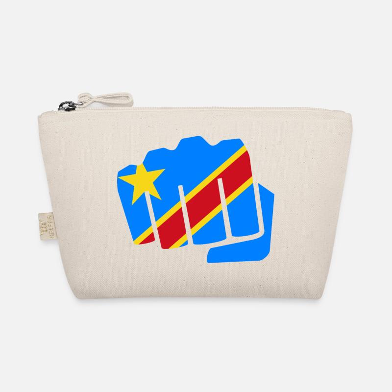 Kongo Zaire Kongu DR Congo Kongó Flagge Geschenk Bio-Täschchen