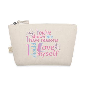 Liebe - love myself - Bio-Täschchen - Natur - Vorne