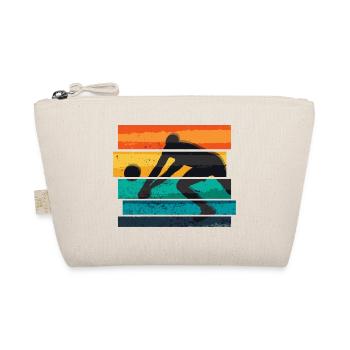 Volleyball silhouette rétro vintage - Trousse biologique - nature - Devant