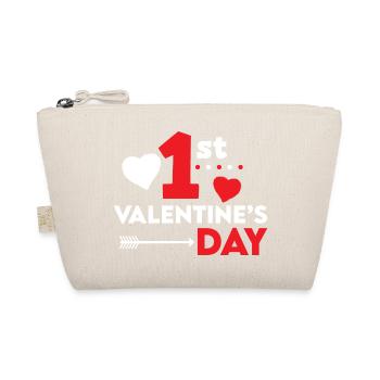 Valentinstag 1st valentine´s day - Bio-Täschchen - Natur - Vorne