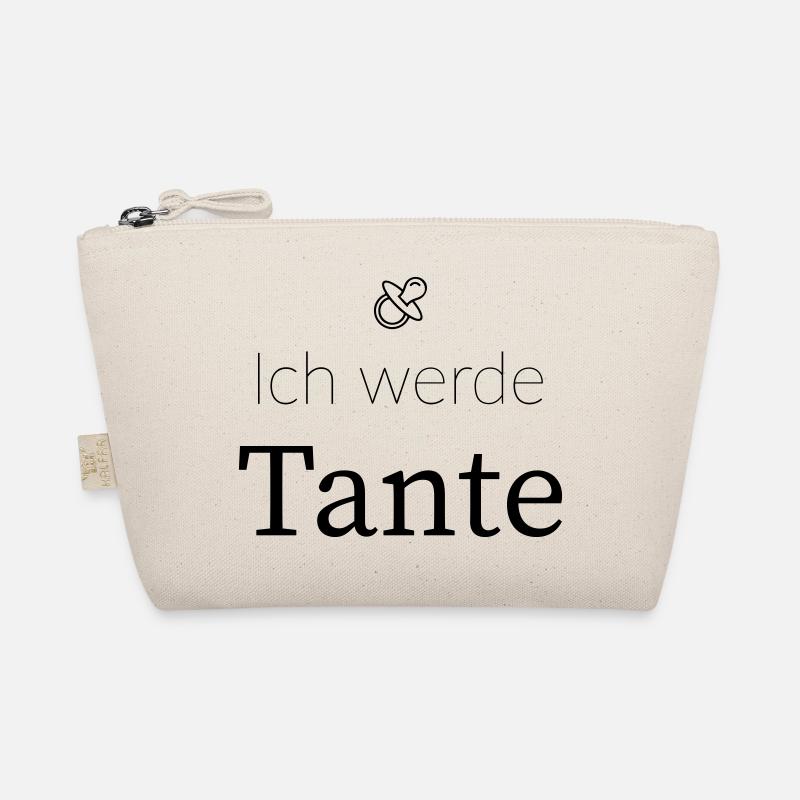 Ich werde Tante - Bio-Täschchen - Natur