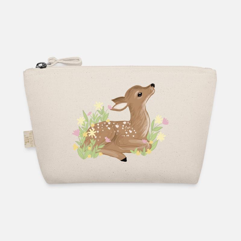 Rehkitz im Frühling Bio-Täschchen