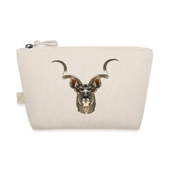 Kudu Antilope, afrikanische tierdesigns - Bio-Täschchen - Natur - Vorne
