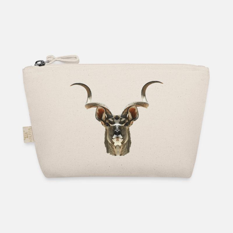 Kudu Antilope, afrikanische tierdesigns - Bio-Täschchen - Natur