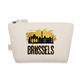 Brussels Bruxelles Belgique Ville Skyline Gold - Trousse biologique - nature - Devant