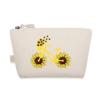 Bicycle Sunflower Cycling Hippie Summer Vacation - Organic Pouch - nature - Front
