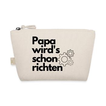 papa wirds schon richten - Bio-Täschchen - Natur - Vorne