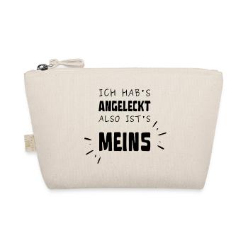 Angeleckt Meins gehört mir Spruch Geschenk Witzig - Bio-Täschchen - Natur - Vorne