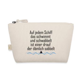 Seemans Weisheit Schiff Kapitän Klabauter - Bio-Täschchen - Natur - Vorne