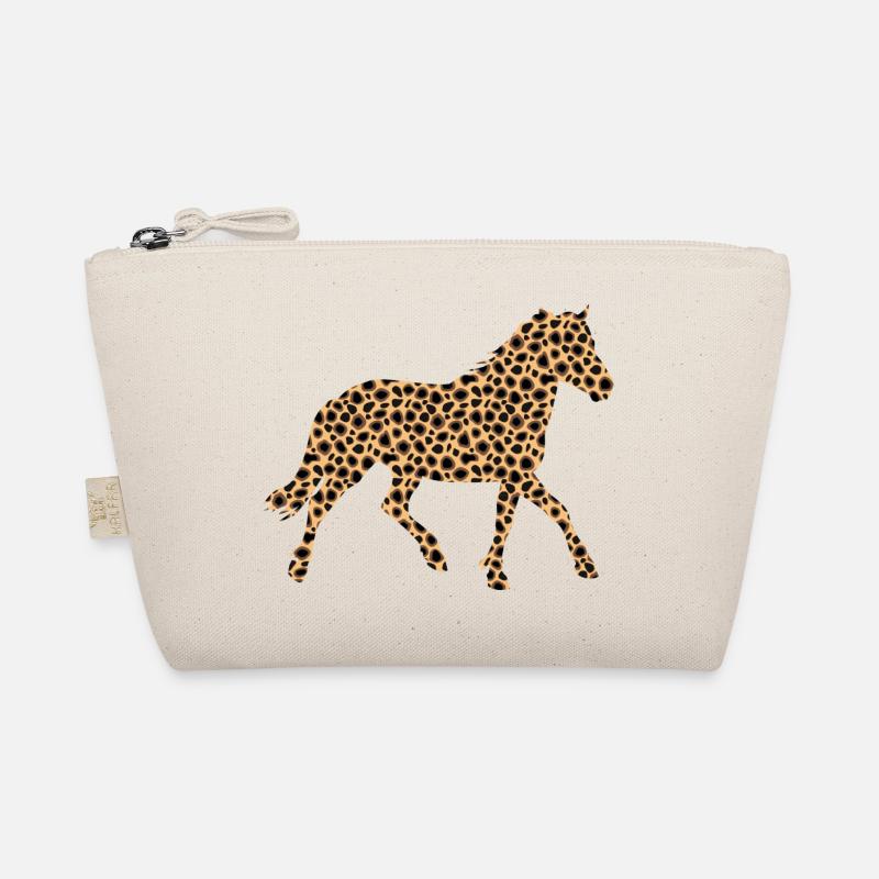 Wildpferd mit Leoprint Bio-Täschchen