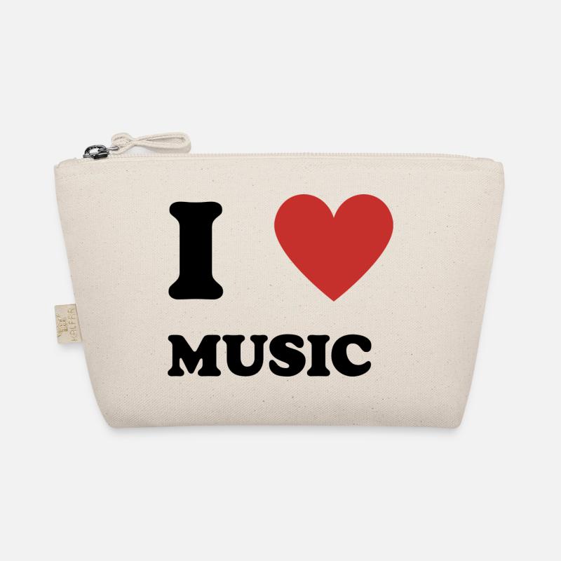 I Love Music - Bio-Täschchen - Natur