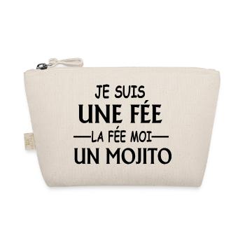 je suis une fée la fée moi un mojito - Trousse biologique - nature - Devant