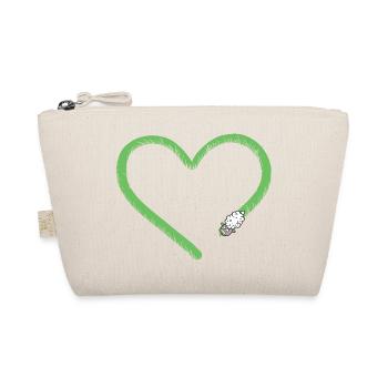 Heart Sheep I Sheep Comic - Organic Pouch - nature - Front