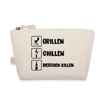grillen chillen bierchen killen 01 - Bio-Täschchen - Natur - Vorne