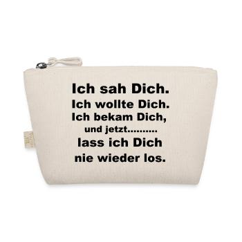 Ich sah dich - Bio-Täschchen - Natur - Vorne