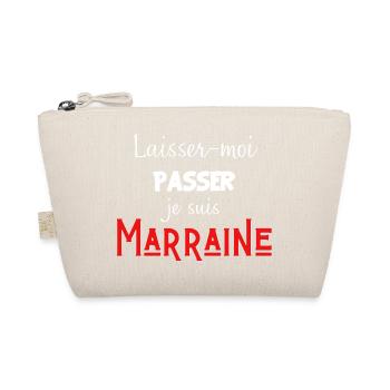 laisse-moi passer je suis marraine - Trousse biologique - nature - Devant