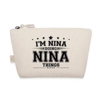 Je suis Nina en train de faire des choses Nina - Trousse biologique - nature - Devant