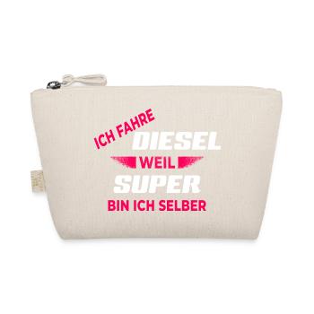 Ich Fahre Diesel Weil Super Bin Ich Selber Design - Bio-Täschchen - Natur - Vorne