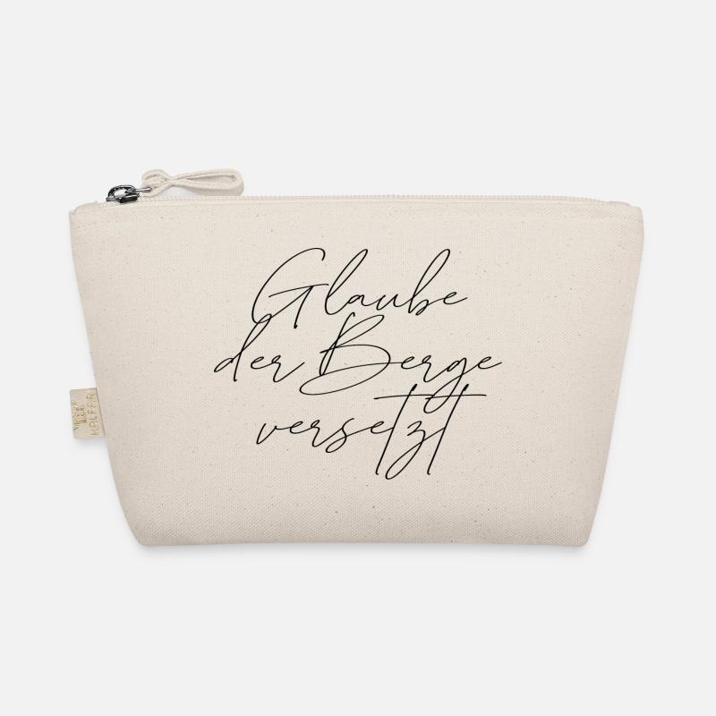 Glaube der Berge versetzt Bio-Täschchen