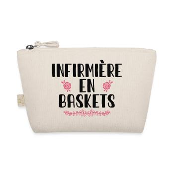 Infirmière En Baskets Humour Hôpital Basket - Trousse biologique - nature - Devant