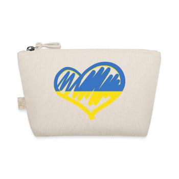 Love Ukraine Ukrainian flag Stand With Ukraine - Organic Pouch - nature - Front