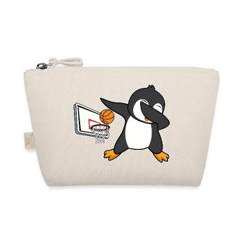 dab dabbing penguin basketball birthday christmas - Organic Pouch - nature - Front