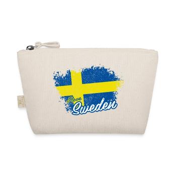 Ich liebe Schweden - Bio-Täschchen - Natur - Vorne