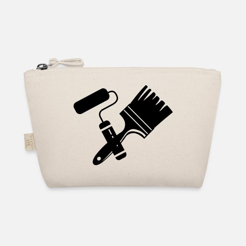 Tool painter roller and brush logo Organic Pouch