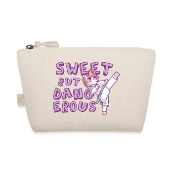Sweet but dangerous Karate Unicorn - Organic Pouch - nature - Front