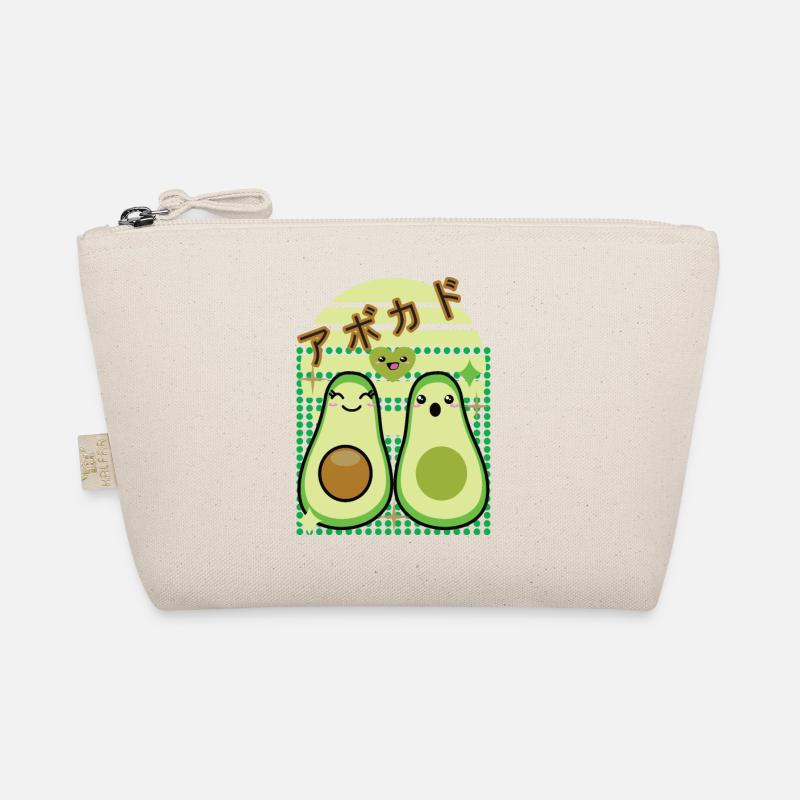Kawaii Avocado love - Bio-Täschchen - Natur