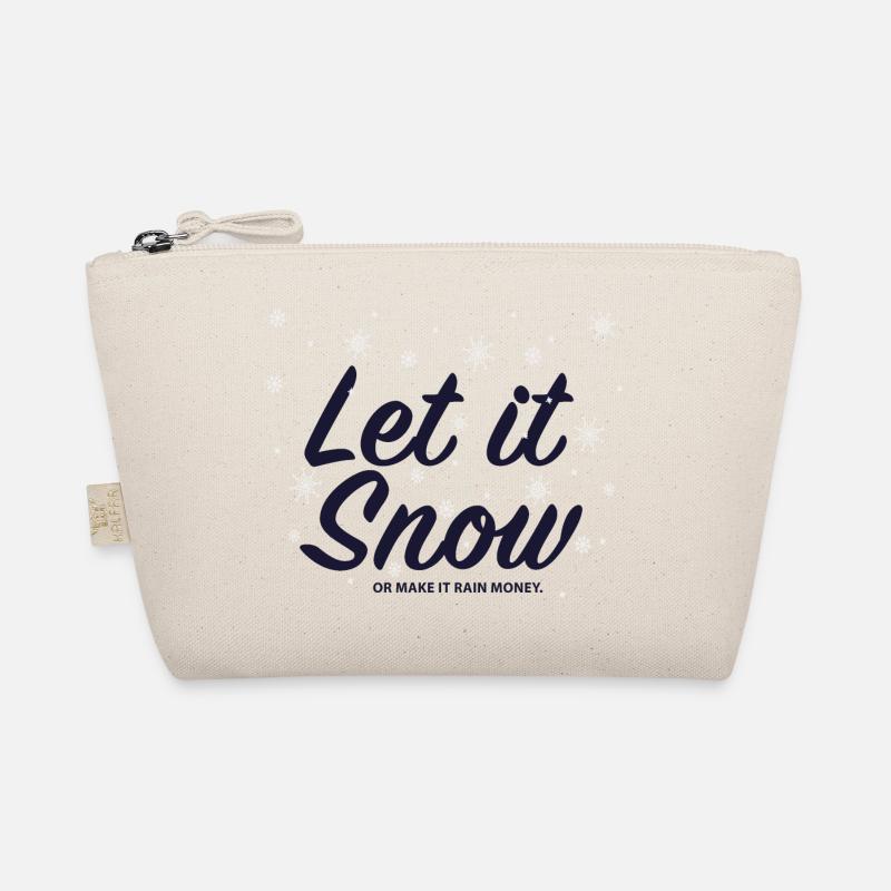 Let it Snow or make it rain money Bio-Täschchen