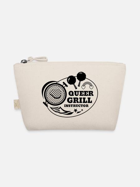 Queer Grill Instructor BBQ Geschenkidee - Bio-Täschchen - Natur - Vorne