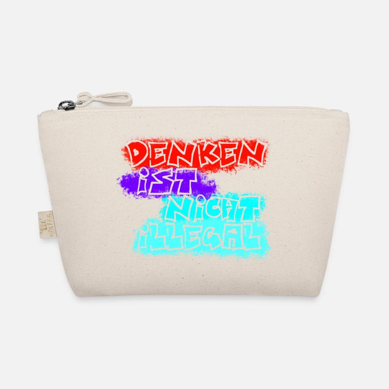 denken nicht illegal rot Bio-Täschchen