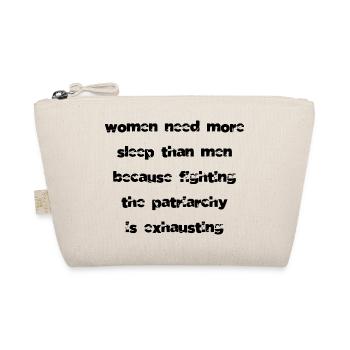 feminists awesome funny sayings womens rights - Bio-Täschchen - Natur - Vorne
