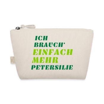 Einfach mehr Petersilie - Veganer Kräuter Spruch - Bio-Täschchen - Natur - Vorne