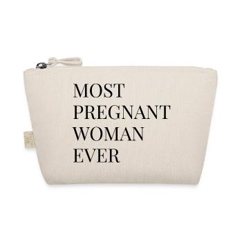 Grossesse Mère enceinte disant drôle - Trousse biologique - nature - Devant