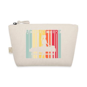Acupuncture Acupuncturist Silhouette - Organic Pouch - nature - Front