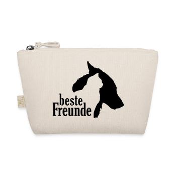 Dog Cat Best Friends Faithful Companion Companion - Organic Pouch - nature - Front