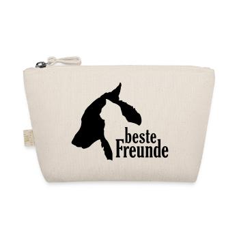 Dog Cat Best Friends Faithful Companion Companion - Organic Pouch - nature - Front