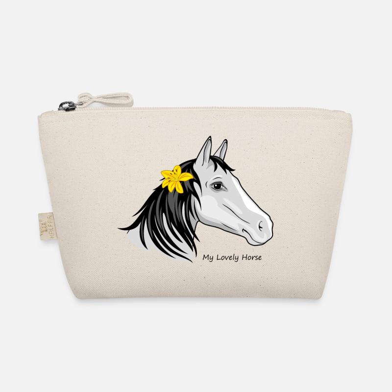 Portrait d’un cheval avec un lys dans sa crinière Trousse biologique